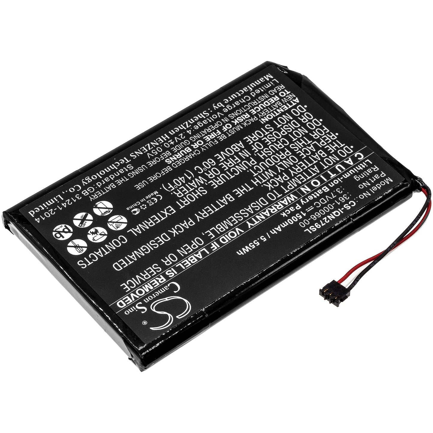 Replacement Battery for Garmin  2689LMT 6-inch – GPS, Navigator – 1500mAh / 5.55Wh / 3.7V
