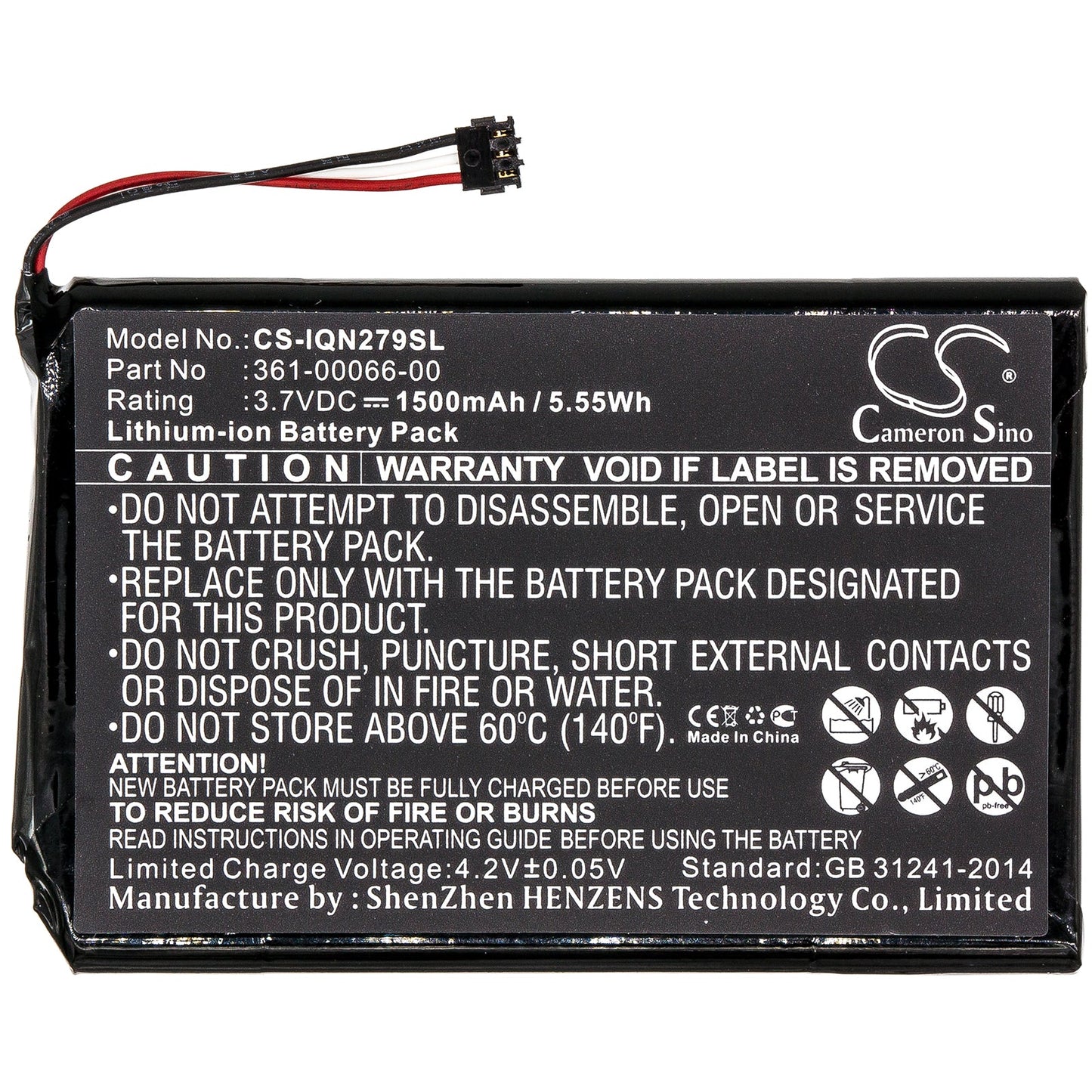 Replacement Battery for Garmin  2689LMT 6-inch – GPS, Navigator – 1500mAh / 5.55Wh / 3.7V