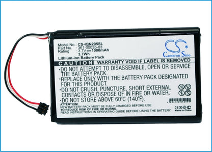 Replacement Battery for Garmin  010-01316-00 – Bicycles Flashlights – 1000mAh / 3.70Wh / 3.7V