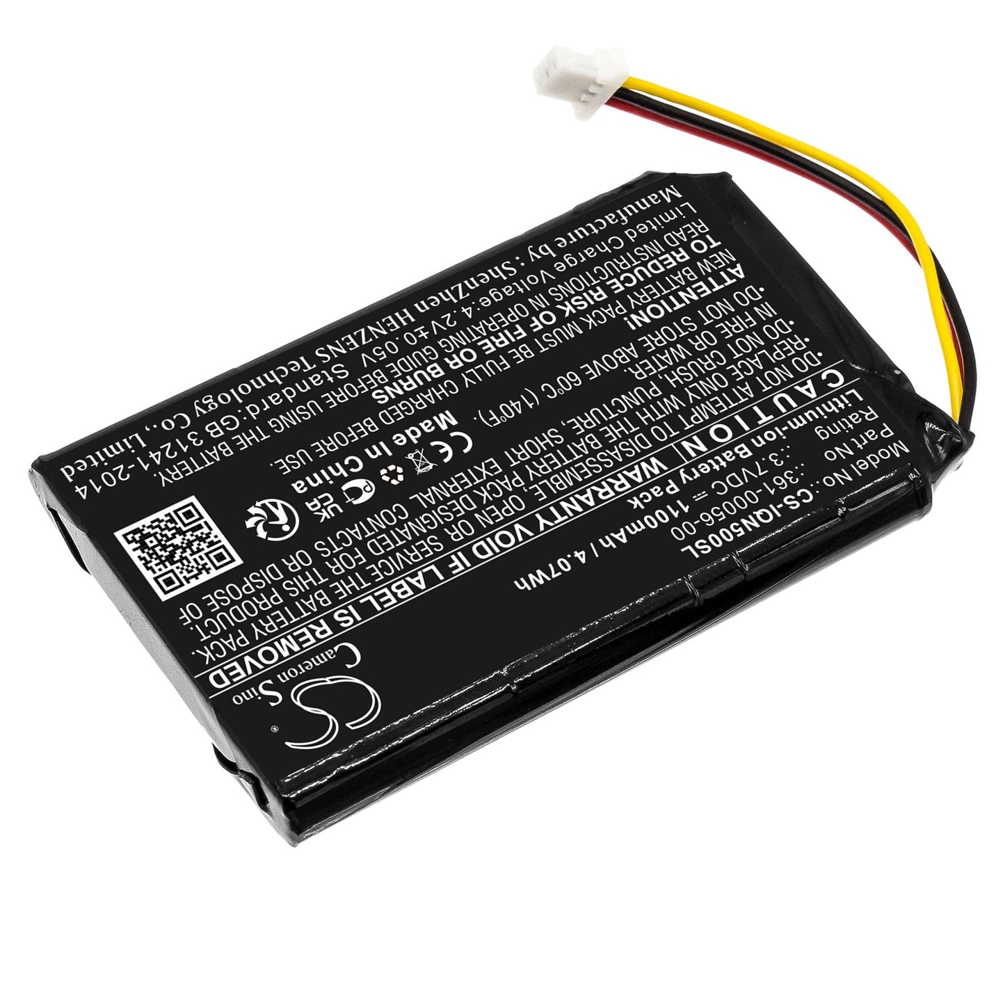 Replacement Battery for Mitac  Mio Spirit 8500 LM – GPS, Navigator – 1100mAh / 4.07Wh / 3.7V