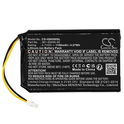 Replacement Battery for Garmin  Drive 50 LM – GPS, Navigator – 1100mAh / 4.07Wh / 3.7V