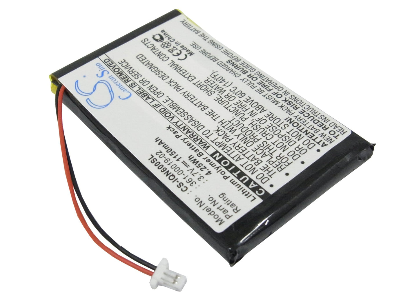 Replacement Battery for Garmin  Nuvi 600 – GPS, Navigator – 1150mAh / 4.26Wh / 3.7V