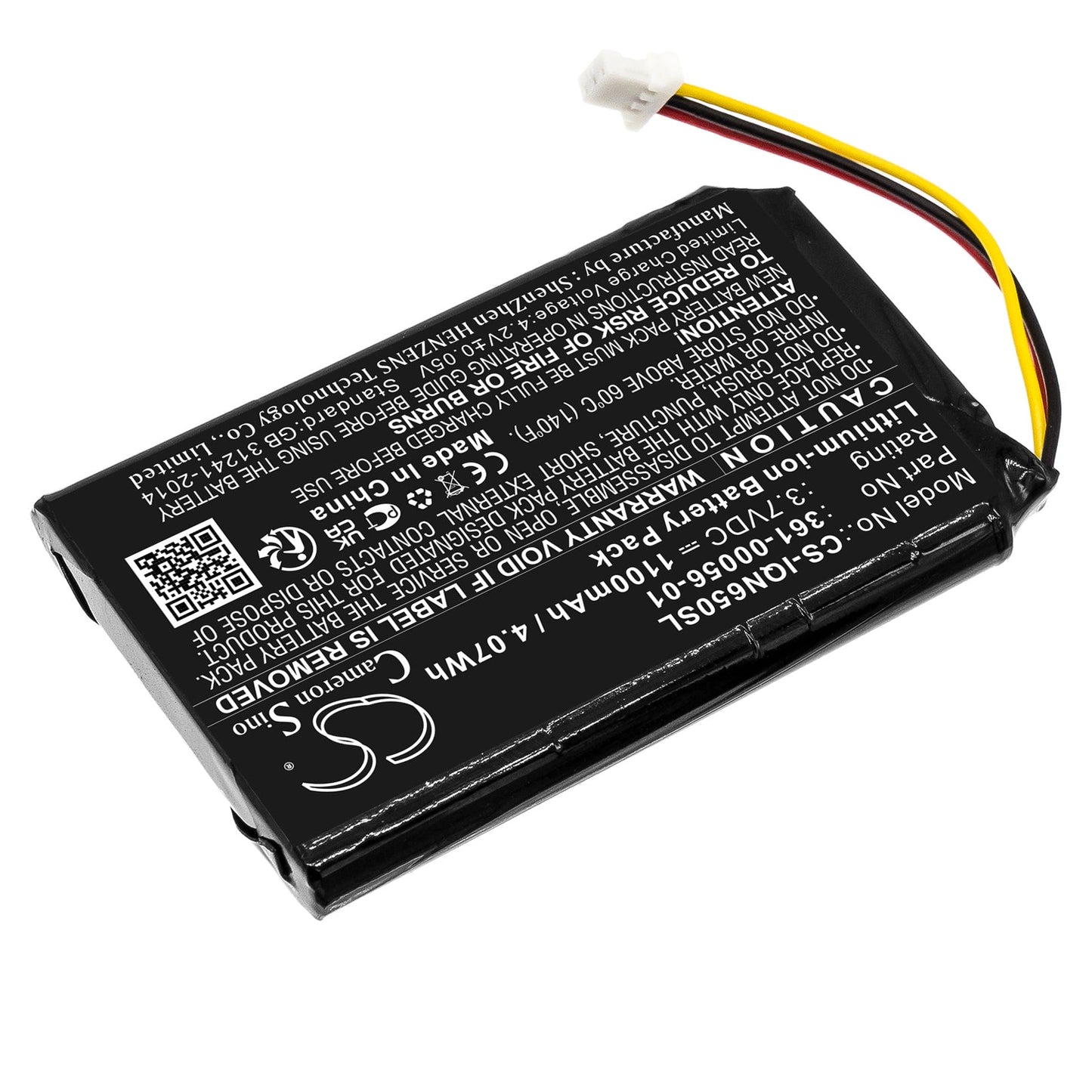 Replacement Battery for Garmin  010-01211-01 – GPS, Navigator – 1100mAh / 4.07Wh / 3.7V