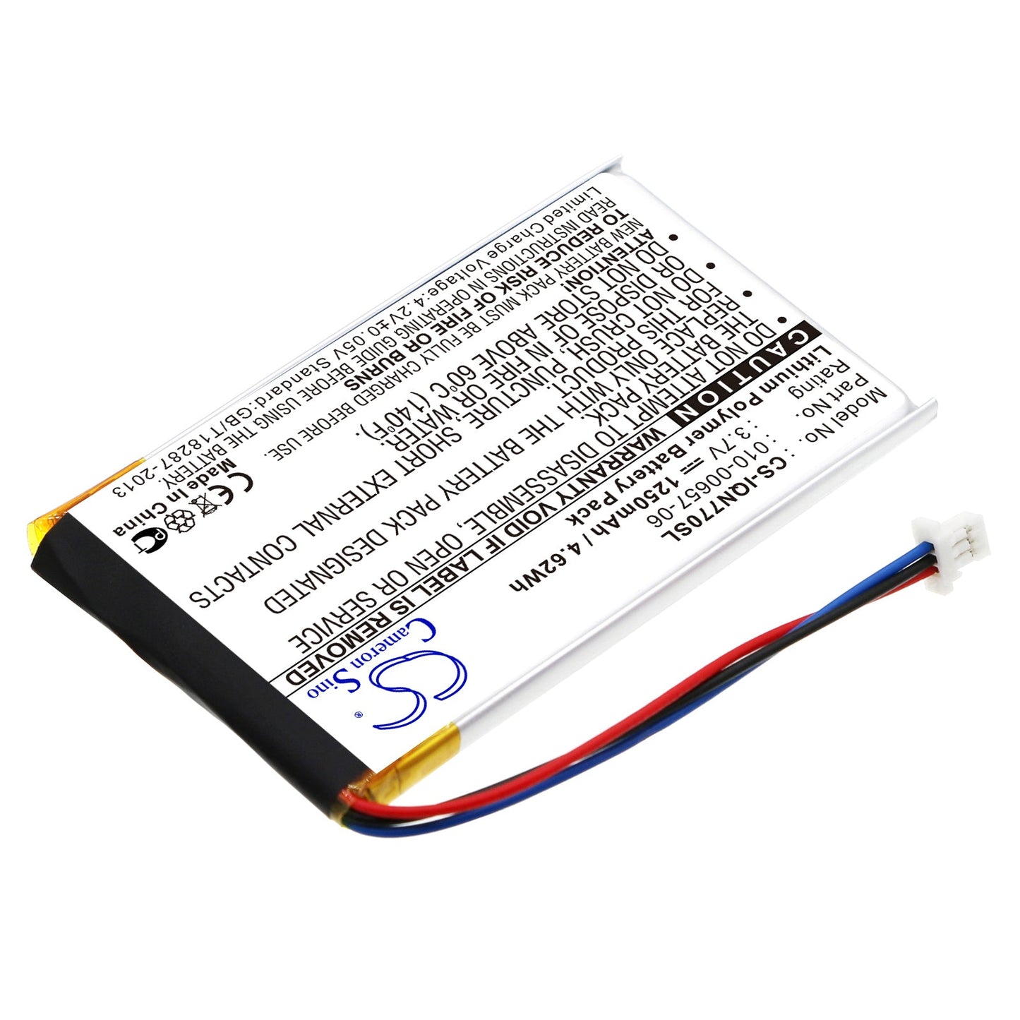 Replacement Battery for Garmin  Nuvi 770 – GPS, Navigator – 1250mAh / 3.7V