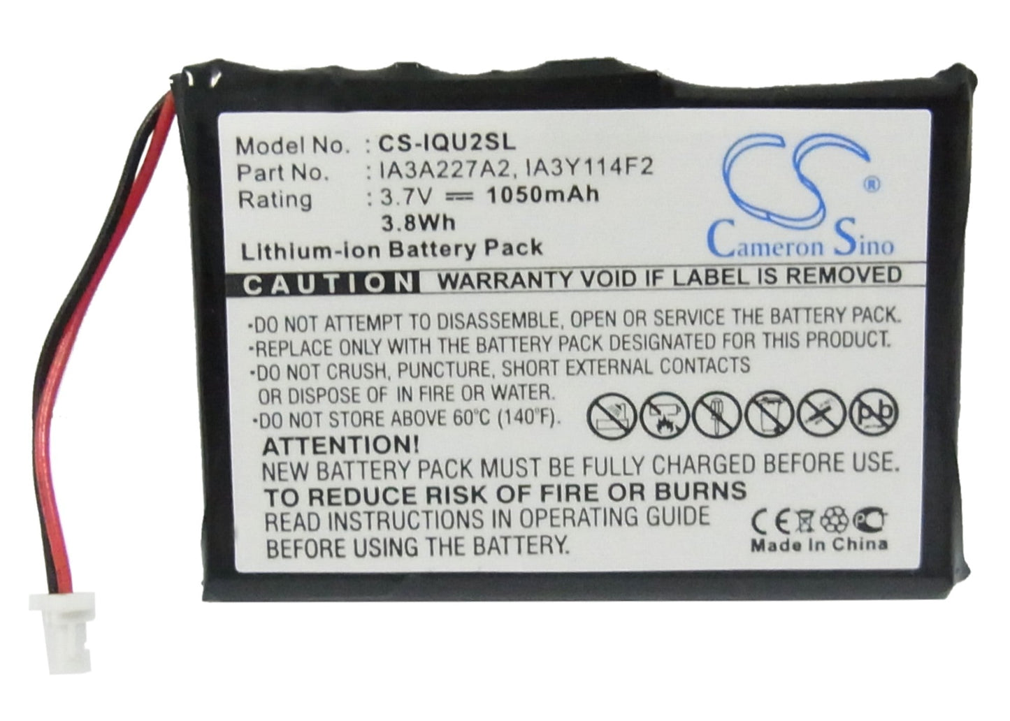 Replacement Battery for Garmin  Quest 2 – GPS, Navigator – 1050mAh / 3.7V