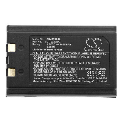 Replacement Battery for Unitech  HT660 – Barcode Scanner – 1800mAh / 6.66Wh / 3.7V