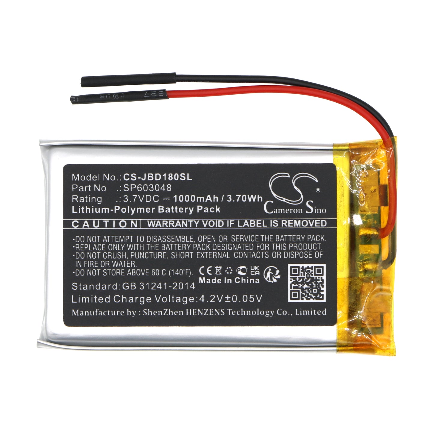 Replacement Battery for JBL  SD-18 – 1000mAh / 3.70Wh