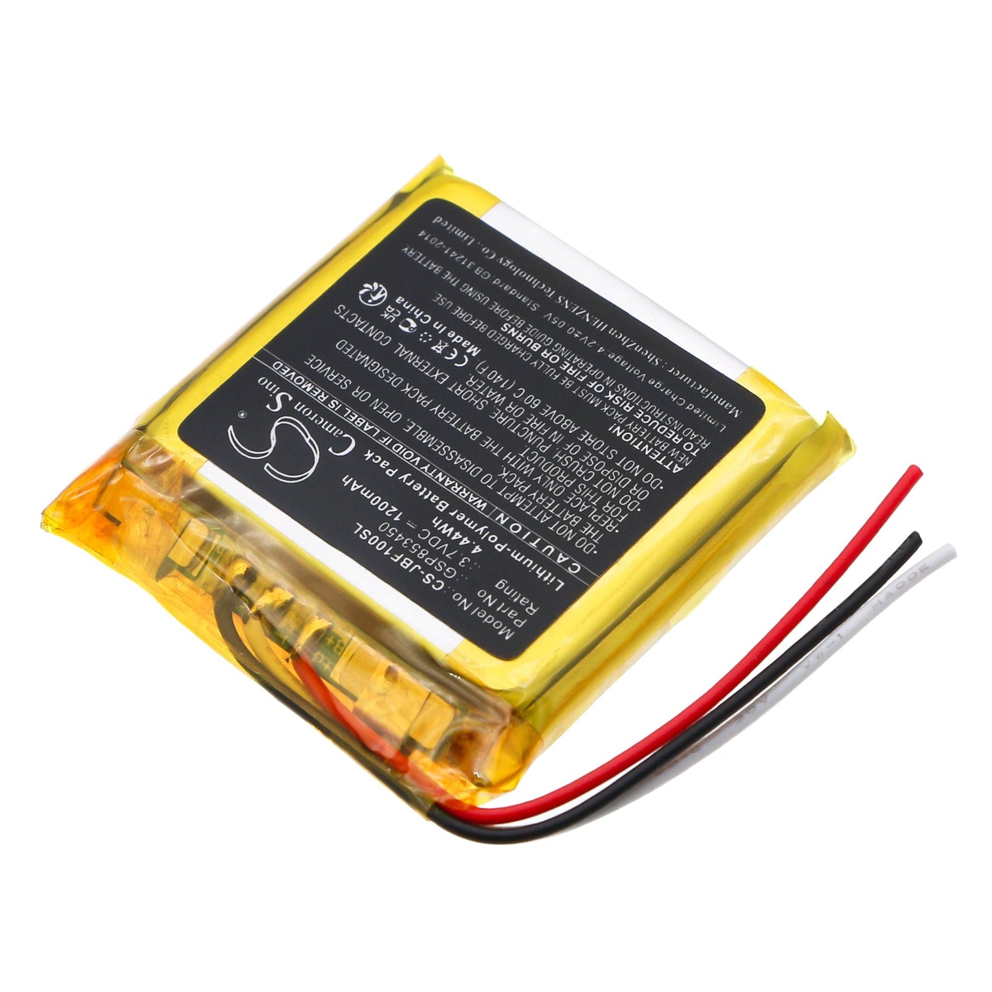 Replacement Battery for JBL  Free – Wireless Headset – 1200mAh / 4.44Wh / 3.7V