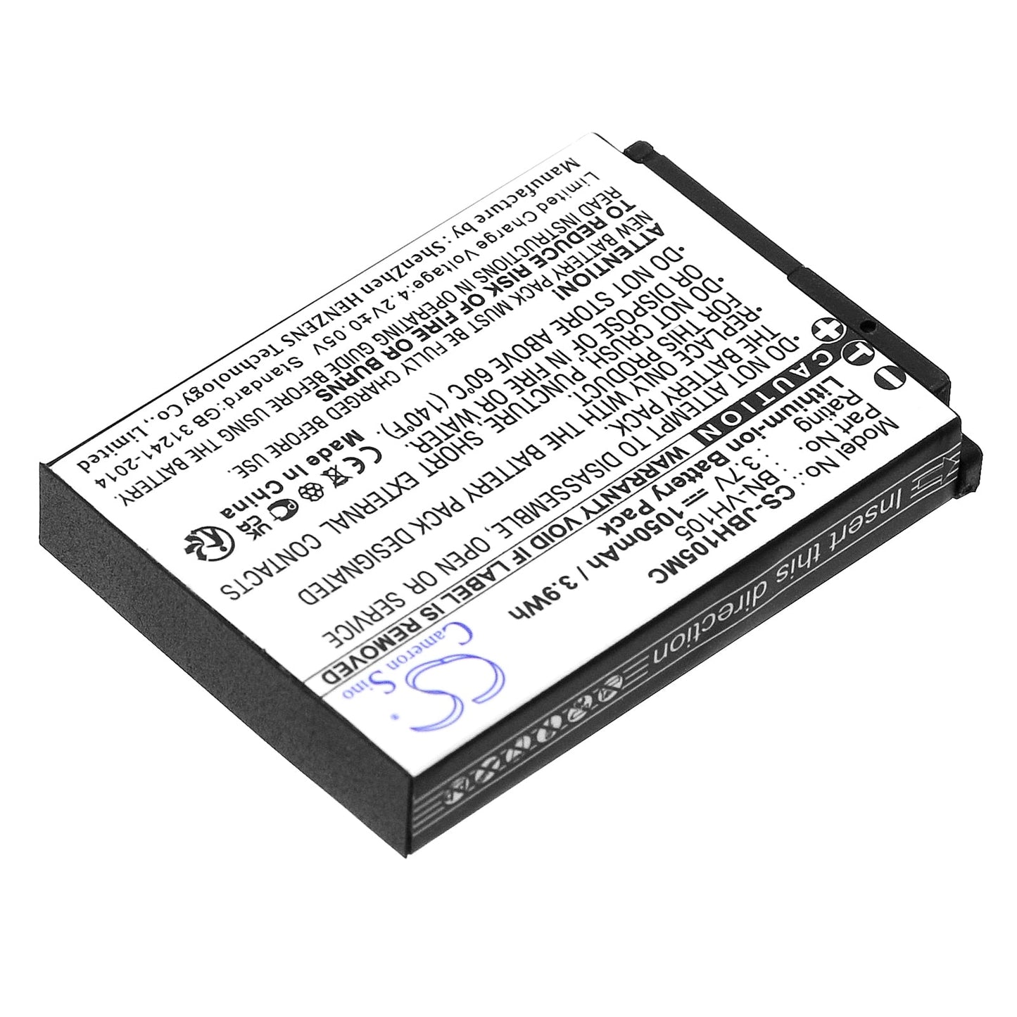 Replacement Battery for JVC  ADIXXION – Camera – 1050mAh / 3.89Wh / 3.7V