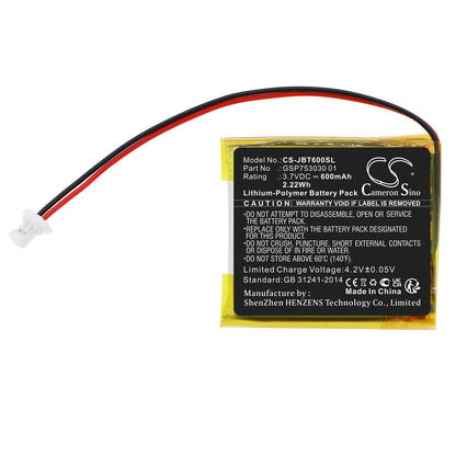 Replacement Battery for JBL  T600 BT – 600mAh / 2.22Wh