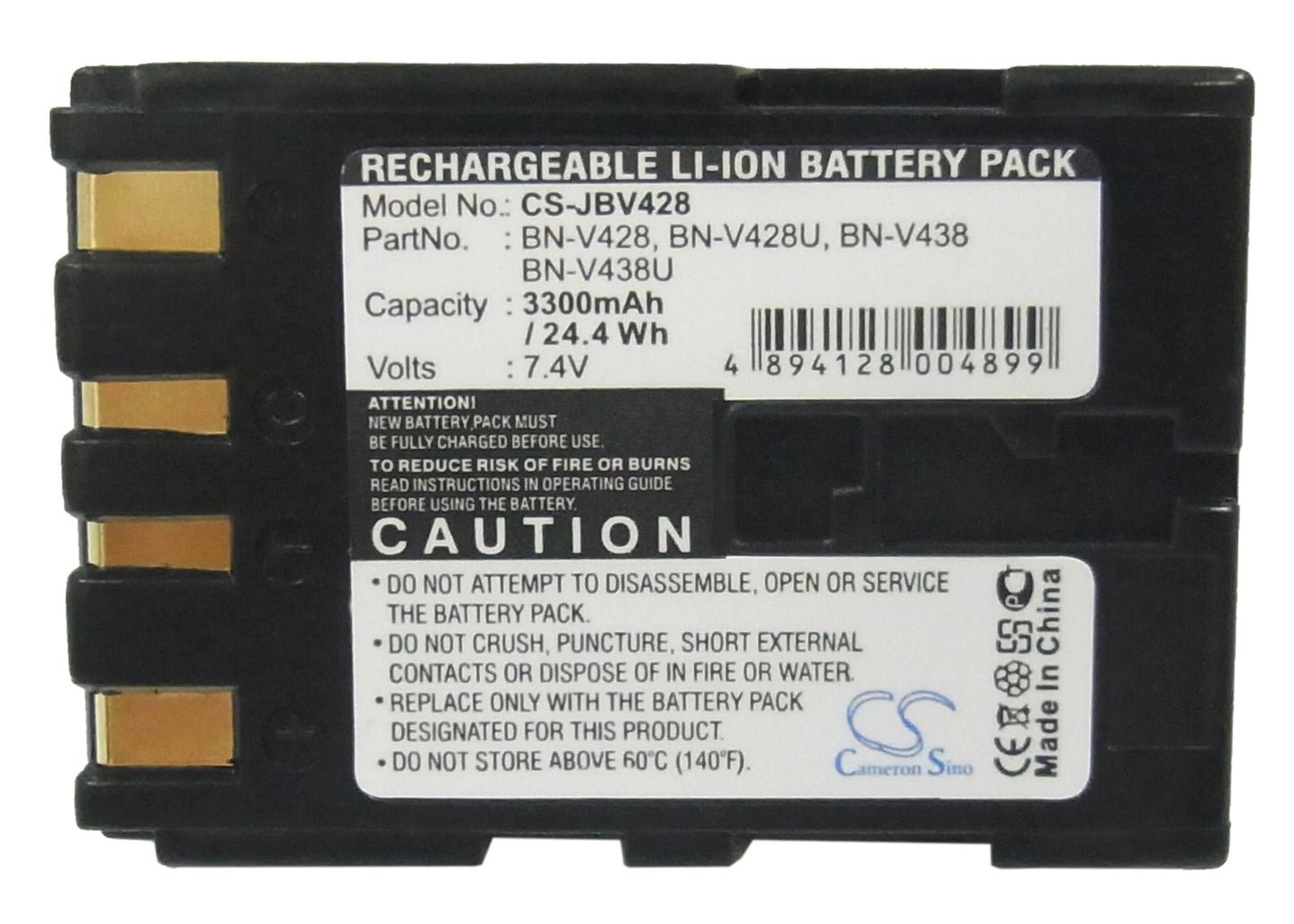 Replacement Battery for JVC  CU-VH1 – Camera – 3300mAh / 7.4V