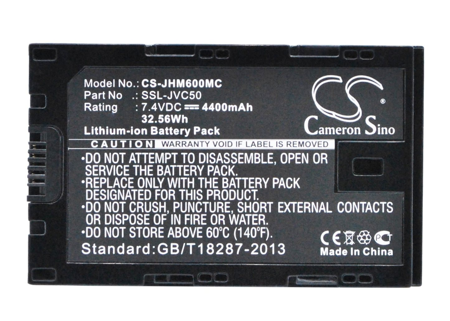 Replacement Battery for JVC  GY-HM200 – Camera – 4400mAh / 32.56Wh / 7.4V