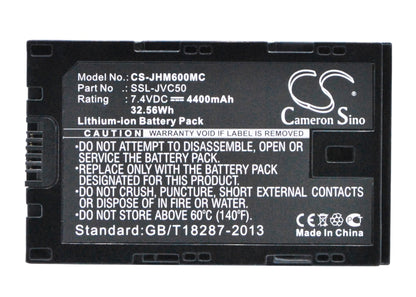 Replacement Battery for JVC  GY-HM200 – Camera – 4400mAh / 32.56Wh / 7.4V