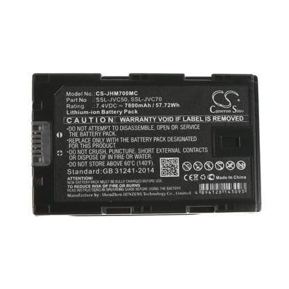 Replacement Battery for JVC  GY-HM200 – Camera – 7800mAh / 57.72Wh / 7.4V