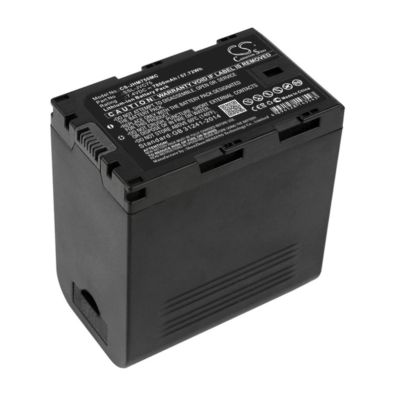 Replacement Battery for JVC  GY-HM200 – Camera – 7800mAh / 57.72Wh / 7.4V
