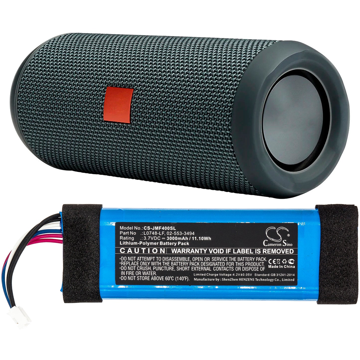 Replacement Battery for JBL  Flip 3 SE – 3000mAh / 11.10Wh