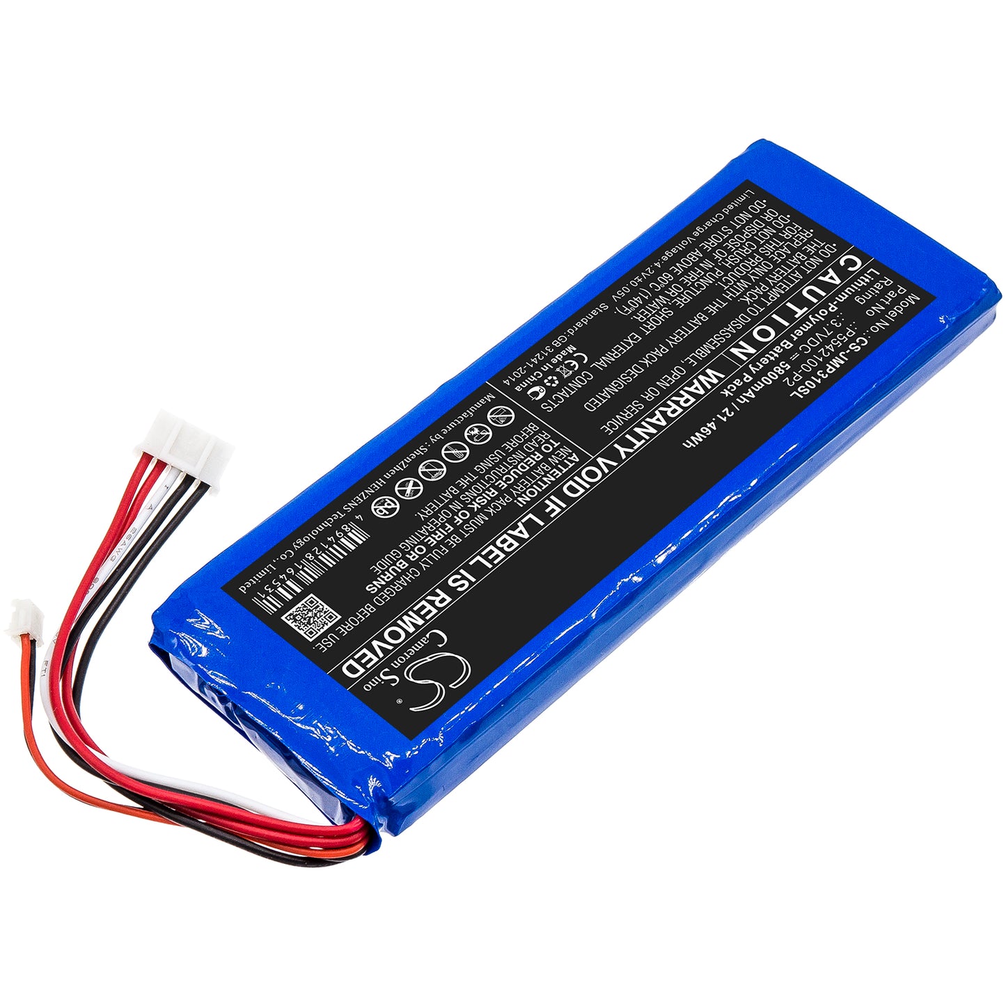 Replacement Battery for JBL  Pulse 3 Version 2 – 5800mAh / 21.46Wh