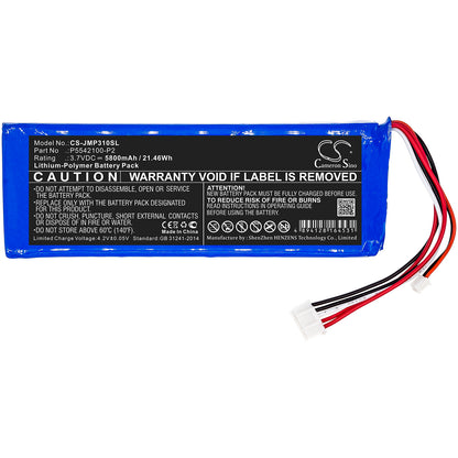 Replacement Battery for JBL  Pulse 3 Version 2 – 5800mAh / 21.46Wh