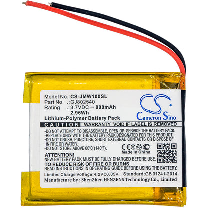 Replacement Battery for JBL  Wind – 800mAh / 2.96Wh