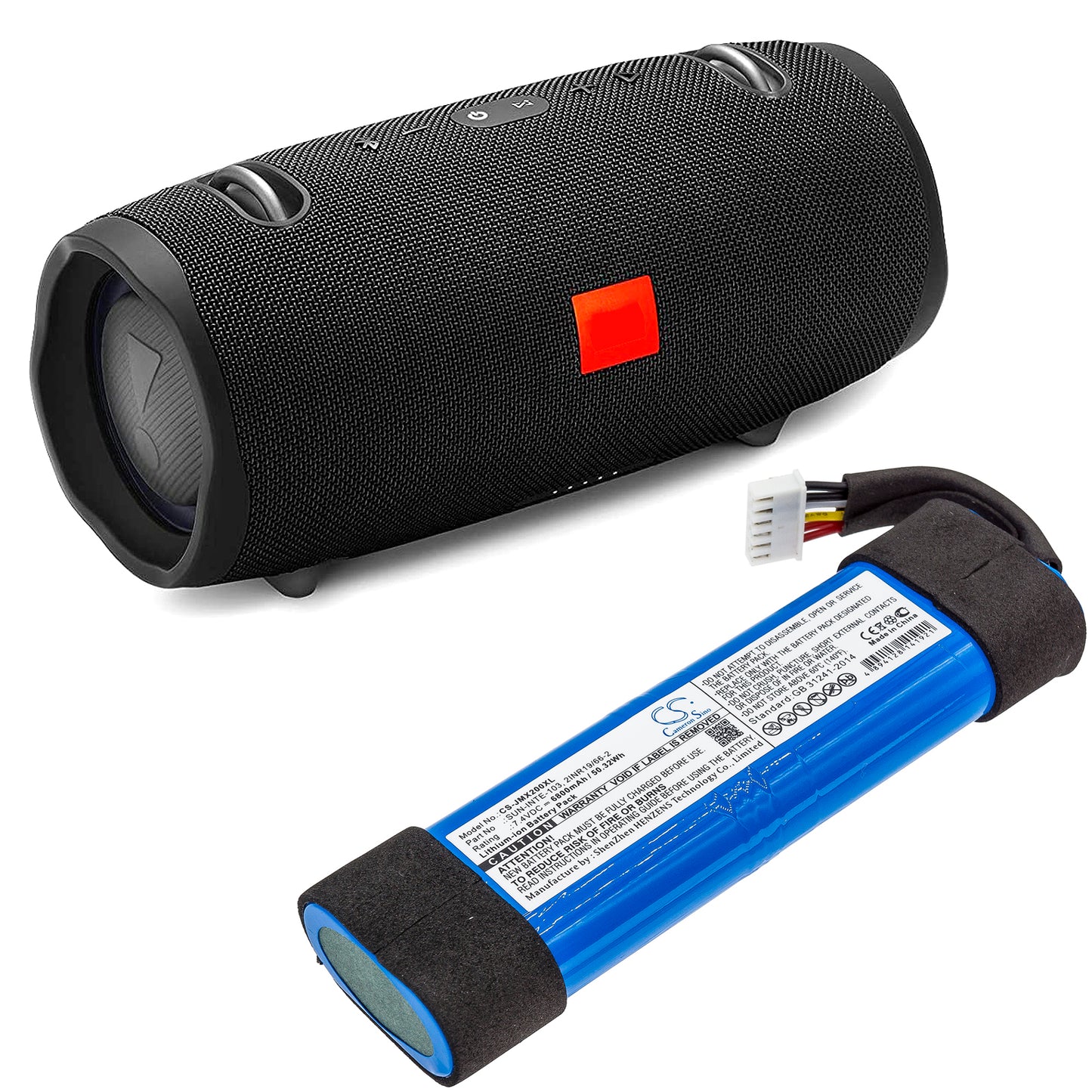 Replacement Battery for JBL  JBLXTREME2BLKAM – 6800mAh / 50.32Wh