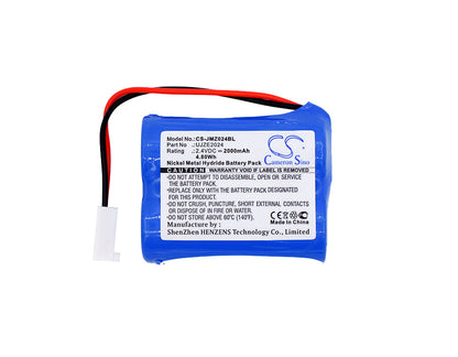 Replacement Battery for JAY  Transmitter UJ – Crane Remote Control – 2000mAh / 4.80Wh / 2.4V