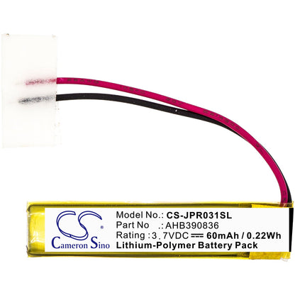 Replacement Battery for Plantronics  Voyager 5200 – Wireless Headset – 60mAh / 0.22Wh / 3.7V