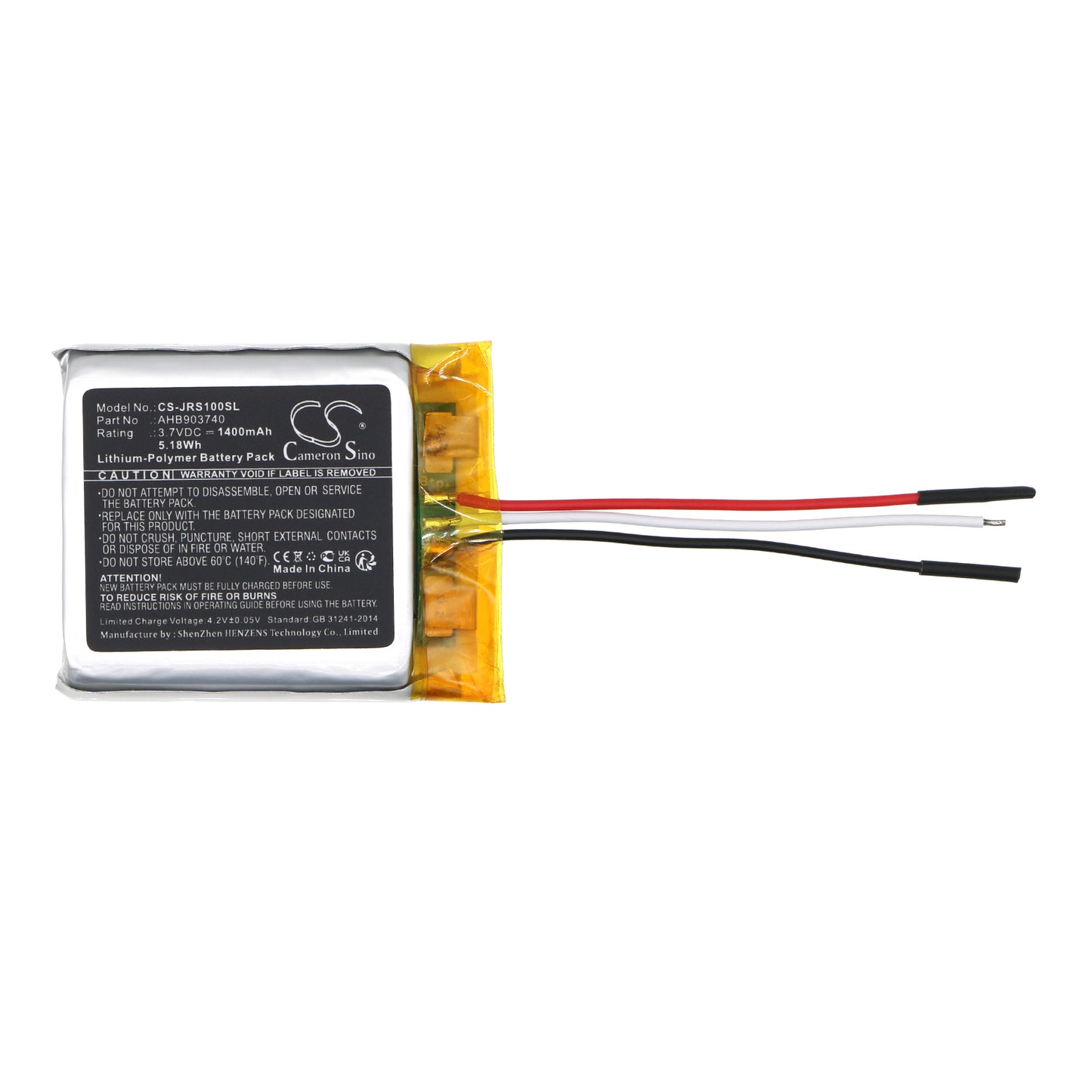 Replacement Battery for Jabra  Freeway – 1400mAh / 5.18Wh
