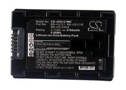 Replacement Battery for JVC  GZ-E10 – Camera – 2700mAh/9.99Wh / 3.7V
