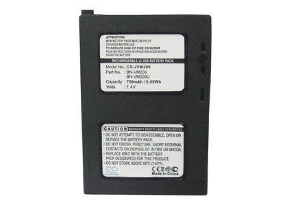 Replacement Battery for JVC  GZ-MC100 – Camera – 750mAh / 7.4V