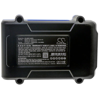 Replacement Battery for KOBALT  0856455 – Power Tools – 6000mAh / 144.00Wh / 24.0V