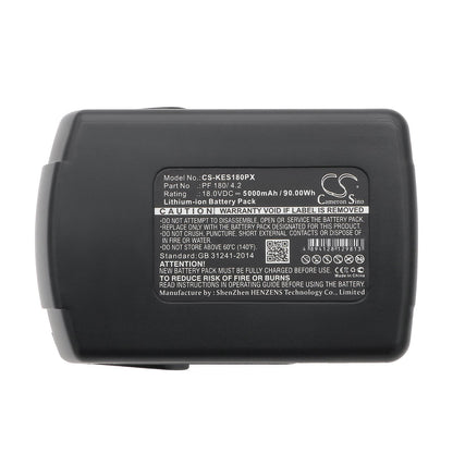 Replacement Battery for Kress  180 AFB – Power Tools – 5000mAh / 90.00Wh / 18.0V