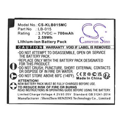Replacement Battery for KODAK  WPZ2 – Camera – 700mAh / 2.59Wh / 3.7V