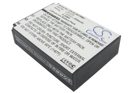 Replacement Battery for Kodak  Pixpro AZ651 – Camera – 850mAh / 6.29Wh / 7.4V
