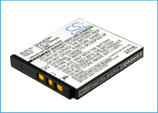 Replacement Battery for Agfa  Optima 1338 – Camera – 720mAh / 2.7Wh / 3.7V