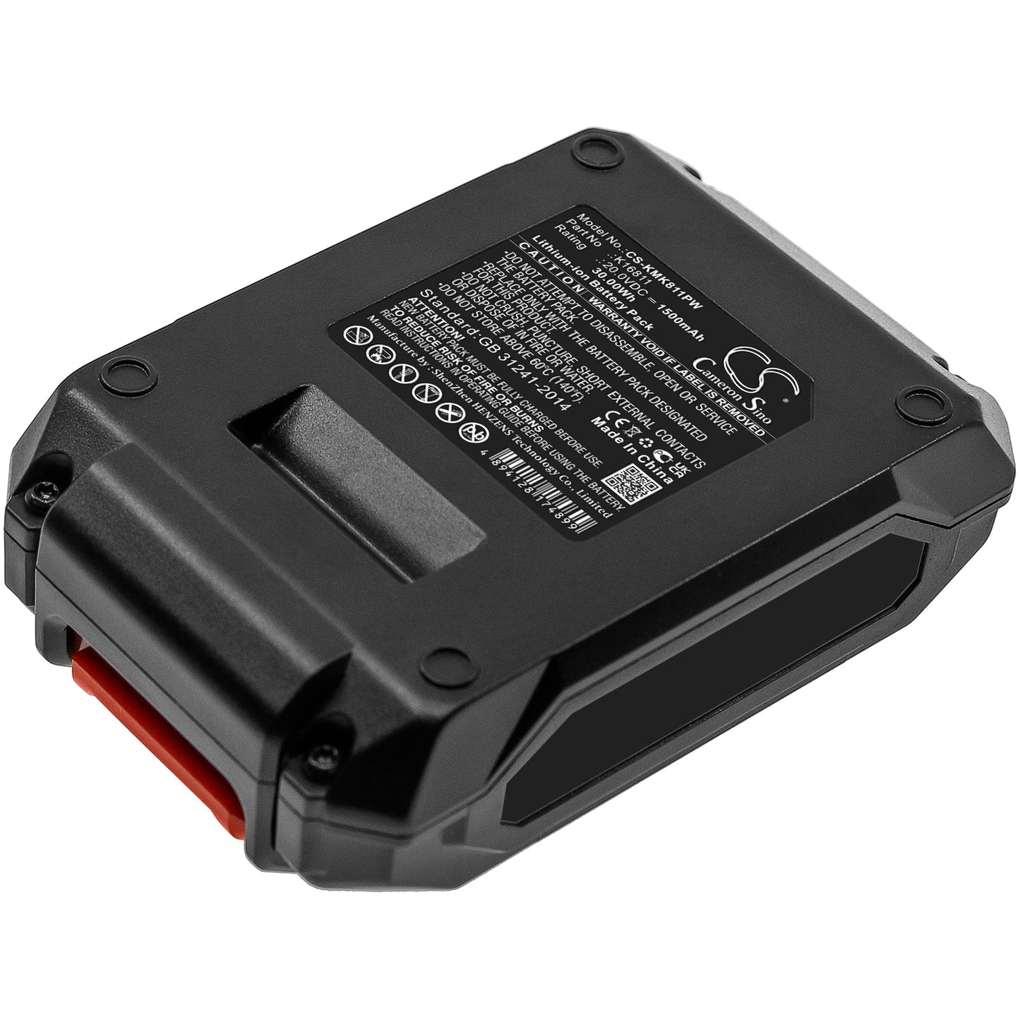 Replacement Battery for Kimo  6 Inch Cordless Chainsaw – Power Tools – 1500mAh / 30.00Wh / 20.0V
