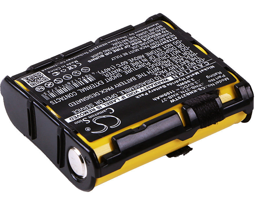 Replacement Battery for Kenwood  TK-3130 – Two-Way Radio – 1100mAh / 3.96Wh / 3.6V