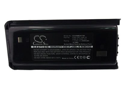 Replacement Battery for Kenwood  NX-240 – Two-Way Radio – 2500mAH / 18.00Wh / 7.2V