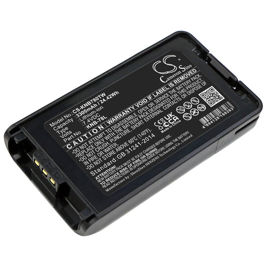 Replacement Battery for Kenwood  NX-220 – Two-Way Radio – 3300mAh / 24.42Wh / 7.4V