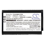 Replacement Battery for Kenwood NX-P500 TK-3601D – 1800mAh / 6.66Wh