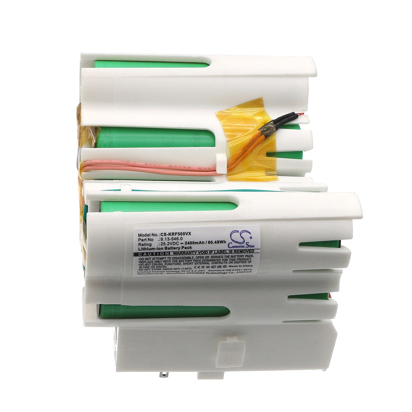 Replacement Battery for Karcher 1.055-601.0, Basic FC 5 Cordless, FC 5 Cordless, – 2400mAh / 60.48Wh