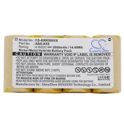 Replacement Battery for KARCHER 1.258-116.0, 1.258-409.0, 50 DISPLAY 35, – 3000mAh / 14.40Wh