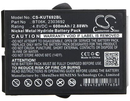 Replacement Battery for IKUSI  2303692 – Crane Remote Control – 600mAh / 2.88Wh / 4.8V