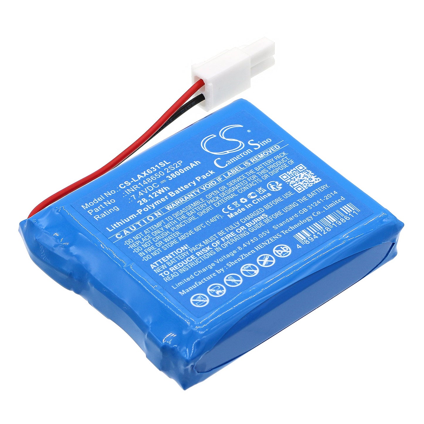 Replacement Battery for Launch  X631 – Diagnostic Scanner – 3800mAh / 28.12Wh / 7.4V