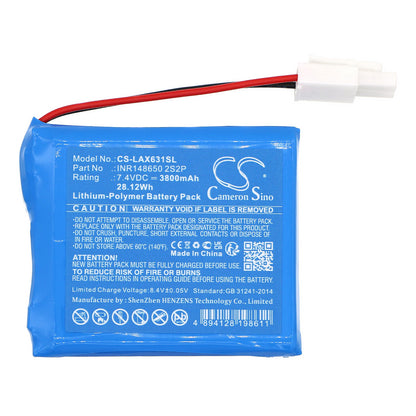 Replacement Battery for Launch  X631 – Diagnostic Scanner – 3800mAh / 28.12Wh / 7.4V