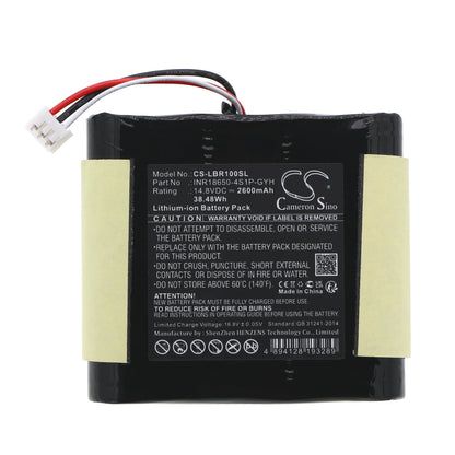 Replacement Battery for Libratone  INR18650-4S1P-GYH – Speaker – 2600mAh / 38.48Wh / 14.8V