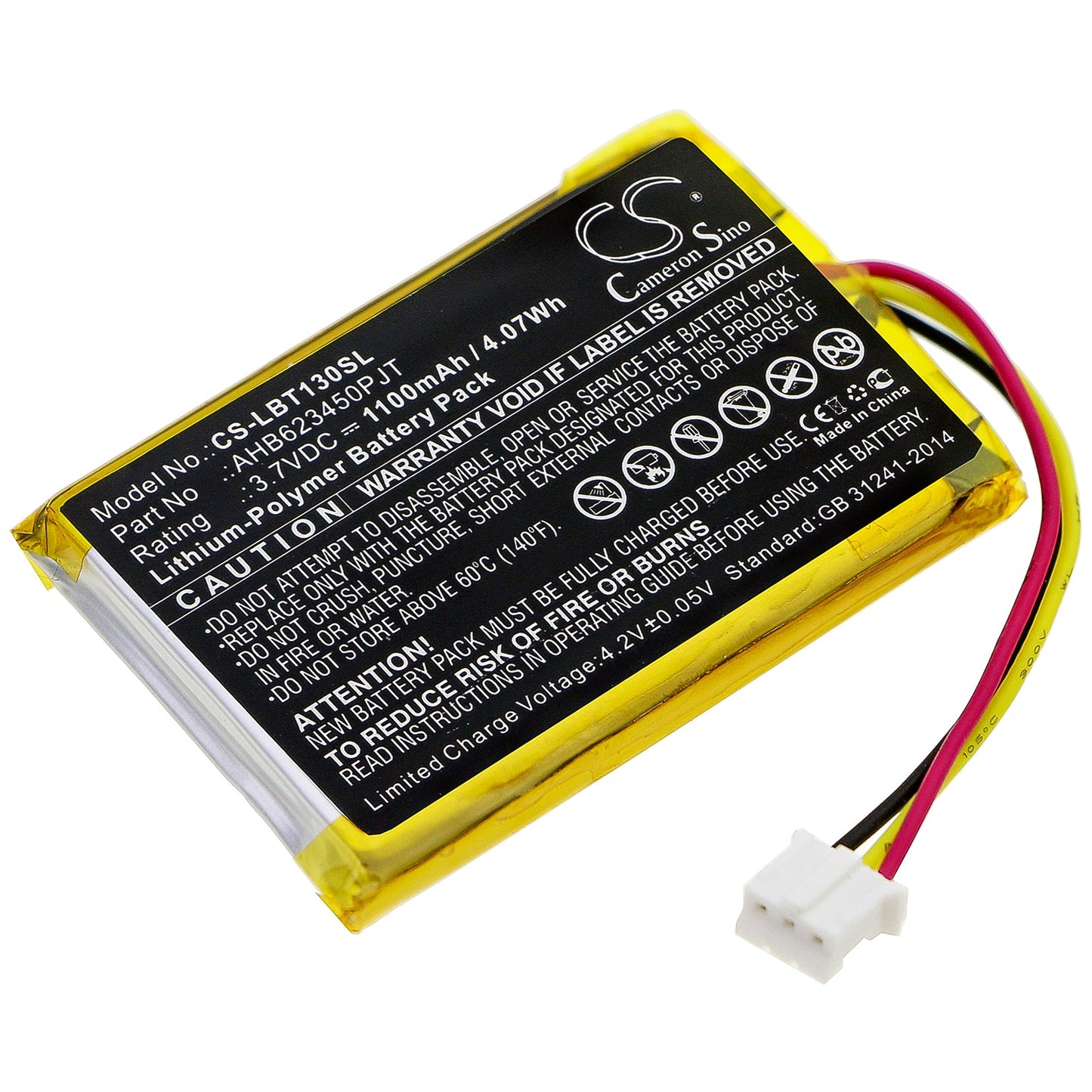 Replacement Battery for OKAYO  Digital Pendant Transmitter – Wireless Headset – 1100mAh / 4.07Wh / 3.7V