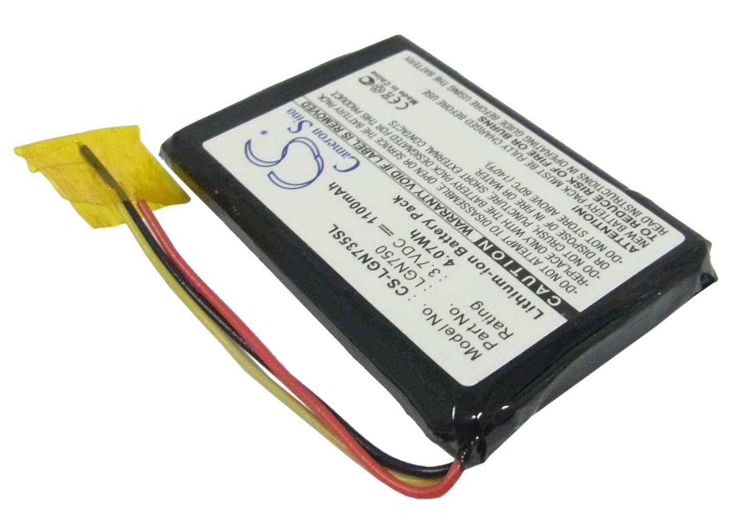 Replacement Battery for LG  LN700 – GPS, Navigator – 1100mAh / 4.07Wh / 3.7V