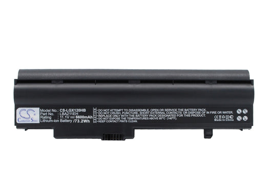 Replacement Battery for LG  X120 – Notebook, Laptop – 6600mAh/73.26Wh / 11.1V