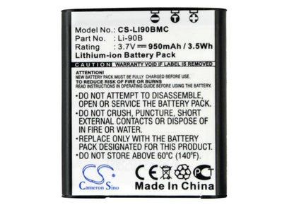 Replacement Battery for Olympus  DS-9000 – Camera – 950mAh / 3.52Wh / 3.7V