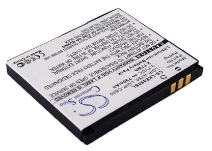 Replacement Battery for LG  KB6100 – Mobile, SmartPhone – 750mAh / 3.7V